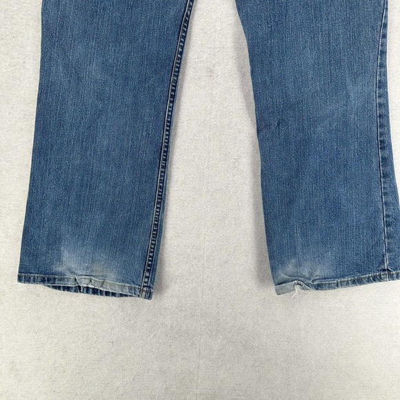 Levi's Blue Jeans Bootcut Mid Rise Ladies Denim Womens 14 Short 34X28‎ - Picture 5 of 11